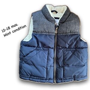 Baby GAP Blue Galaxy Vest • 12-18 mos.